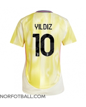 Billige Fotballdrakt Juventus Kenan Yildiz #10 Replika Bortedrakt Dame 2024-25 Kortermet